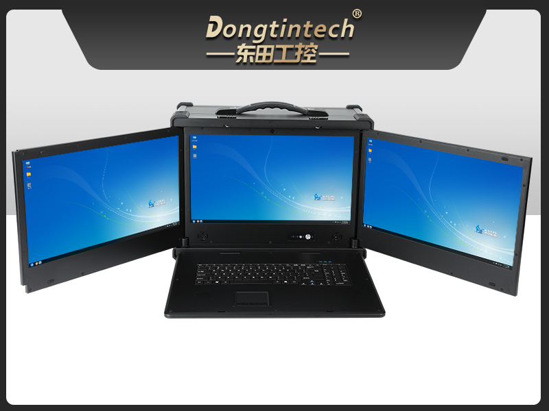 三屏加固便攜機,17.3英寸工業計算機,DT-S1437AD-Z67A