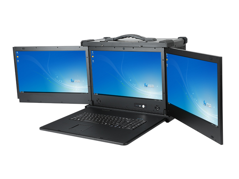 三屏加固便攜機,17.3英寸工業計算機,DT-S1437AD-Z67A