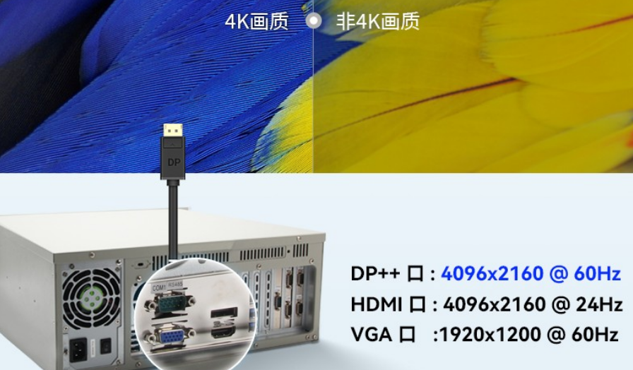 這款工控機尺寸為430*480*177mm（寬*深*高），約重23kg。