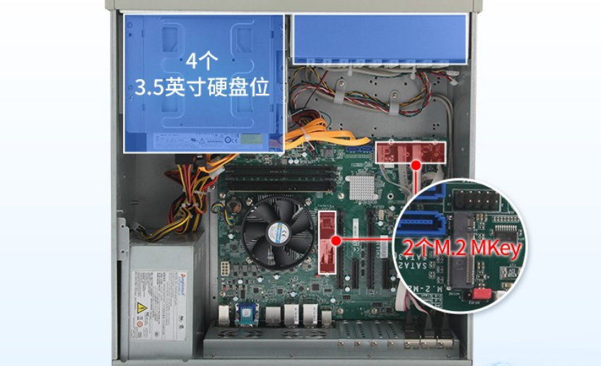 該工控機端口豐富，擴展性強，可外接多種設備，滿足客戶多種需求。